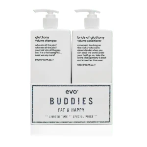 Evo Gluttony Shampoo and Conditioner 500 ml-Zestaw szampon i odżywka zwiększające objętość włosów cienkich 2x500ml