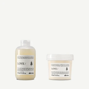 Davines New Essential Haircare Love Curl Shampoo + Conditioner  – Zestaw do włosów falowanych i kręconych 2x250 ml