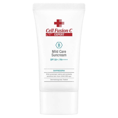 Cell Fusion C Expert Mild Care Sunscream100 SPF50+, PA++++ Łagodzący krem z bardzo wysoką ochroną przeciwsłoneczną 50 ml.jpg