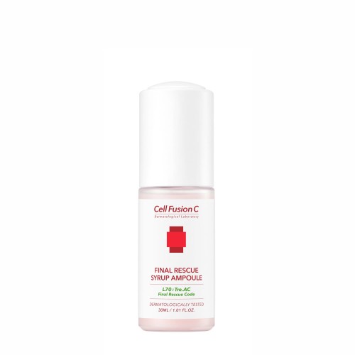 Cell Fusion C Final Rescue Syrup Ampoule Różowy syrop łagodzący podrażnienia 30 ml.jpg