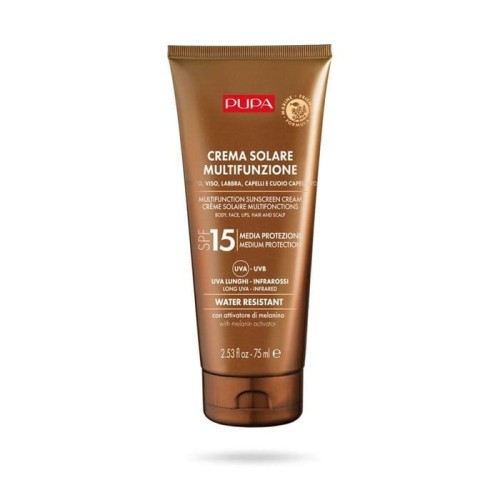 Pupa Multifunction Sunscreen, krem przeciwsłoneczny SPF15, 75 ml TRAVEL SIZE.jpg